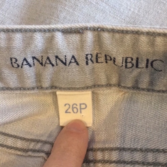 Banana Republic Bootcut Jeans, Light Gray, 26P - Picture 6 of 9